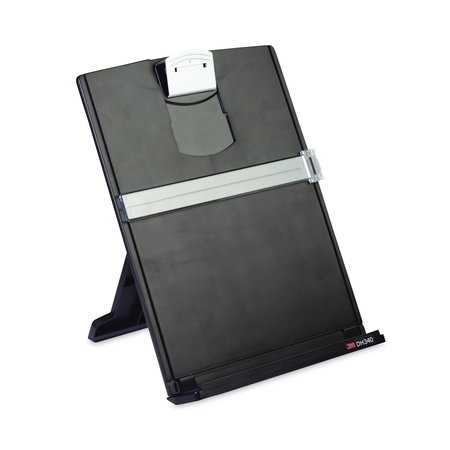 3M Fold-Flat Freestanding Desktop Copyholder, Plastic, 150 Sht Cap, Black DH340MB